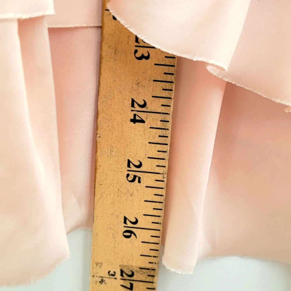 Strapless Black Pink Multi-tiered Frilled Dress - Picture 3 of 5